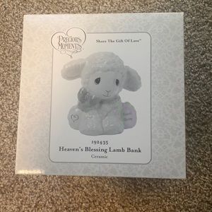 New in the box never opened Precious Moments Heaven’s Blessing Lamb Bank 193435